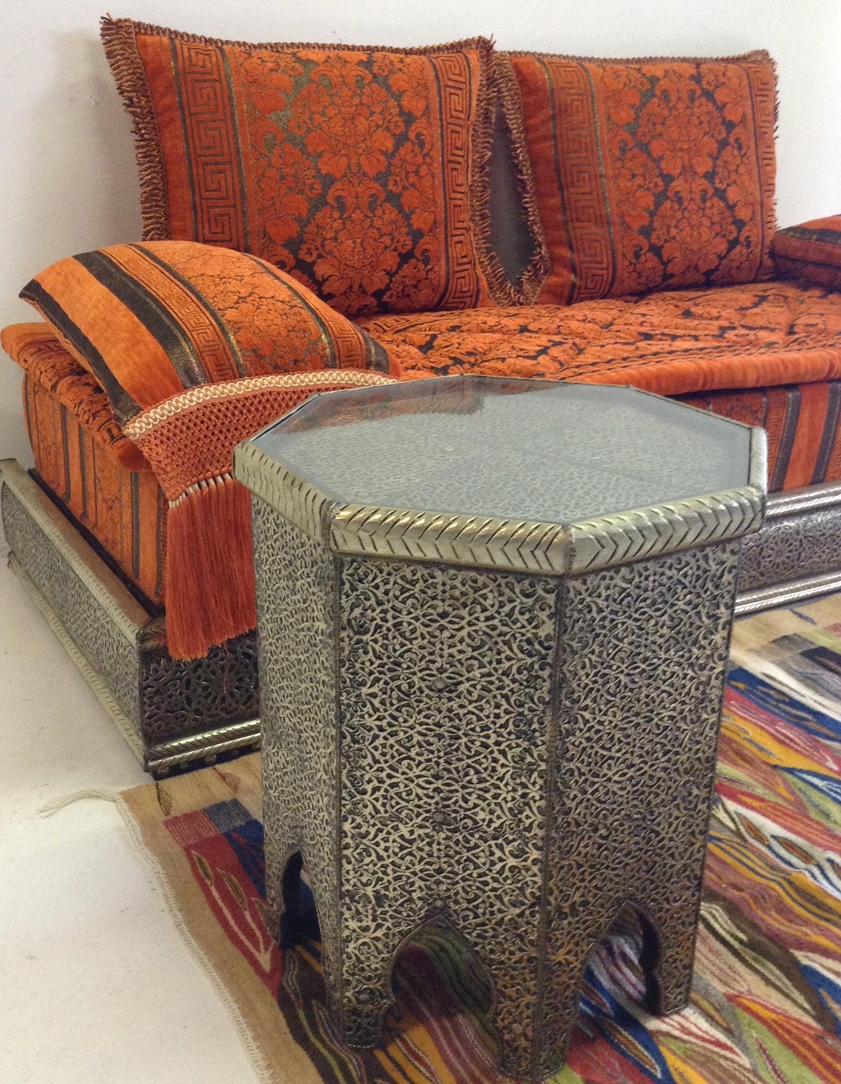 Moroccan living theme at casbah decor