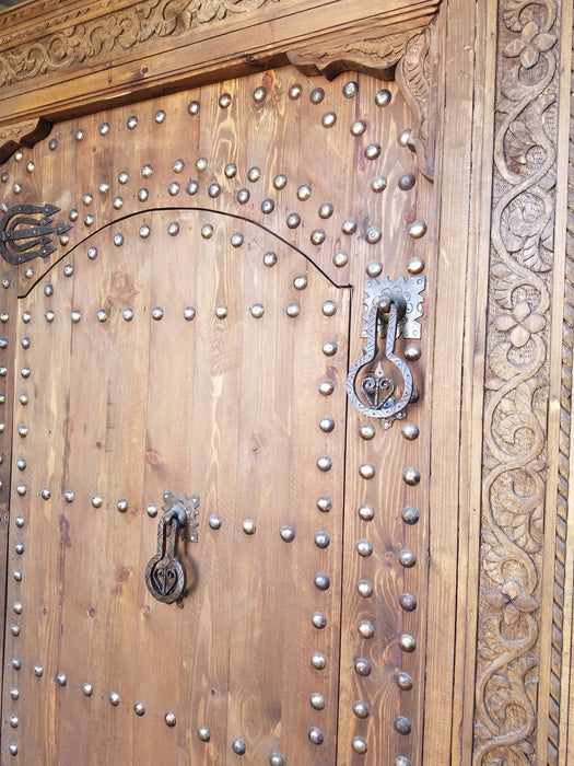 Large wooden moroccan door