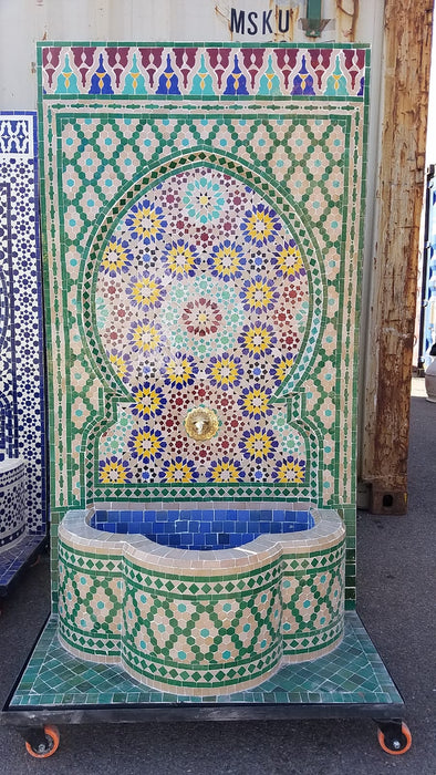 Andalusia mosaic tile fountain