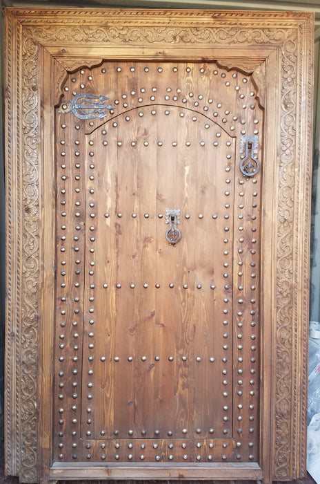 Large wooden moroccan door