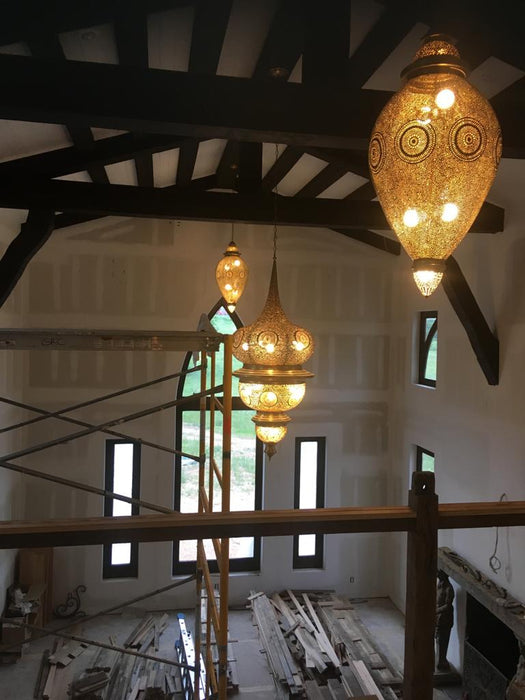 Palace large brass chandelier