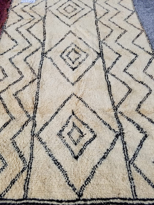 Beige handwoven berber carpet