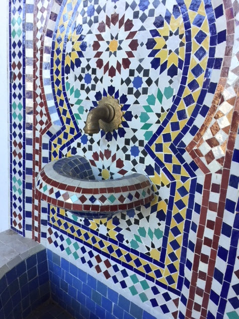 Medina tile fountain
