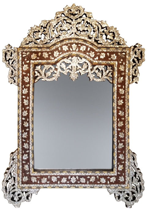 Vintage Mother-of-pearl inlay mirror